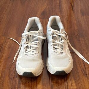 On Cloud White Athletic Sneakers